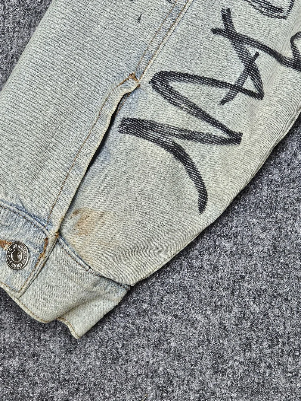 Men's One-of-A-Kind| Upcycled Levi's Sherpa Jacket| Inspired Punk Vibe Lil Peep